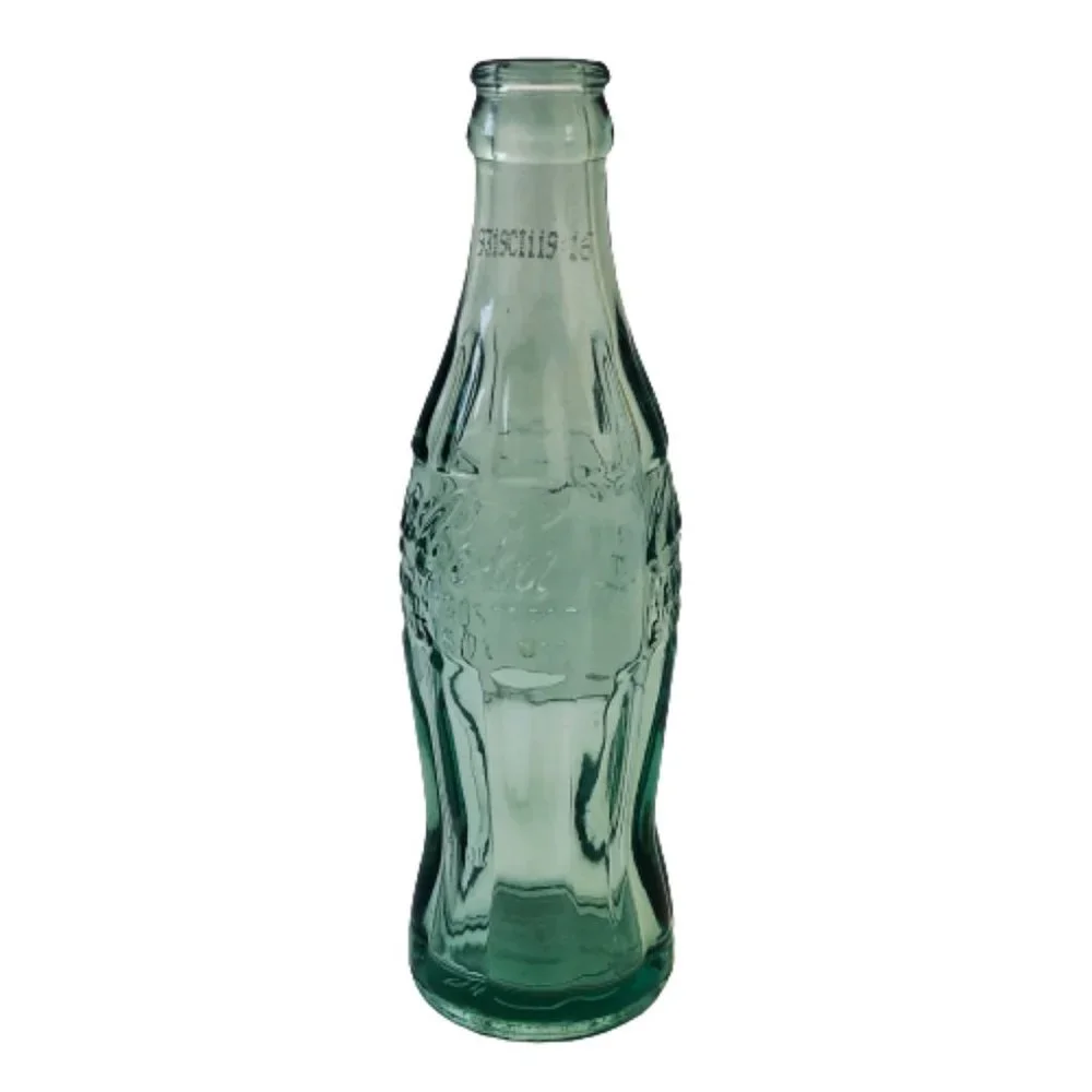 Coca Cola Soda Bottle Green Glass Vintage BEMIDJI MINNESOTA 6 oz